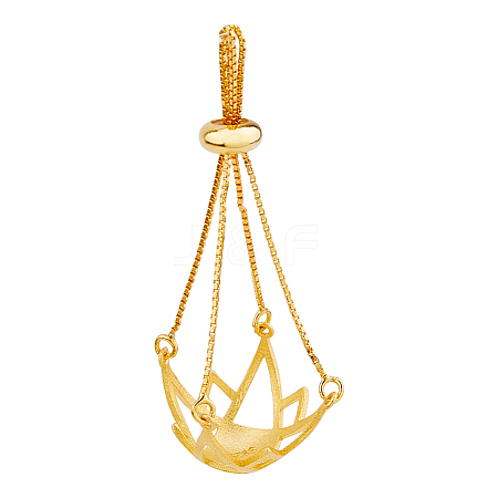 1Pc 925 Sterling Silver Bead Cage Pendant Mounting STER-HS0001-20G-1