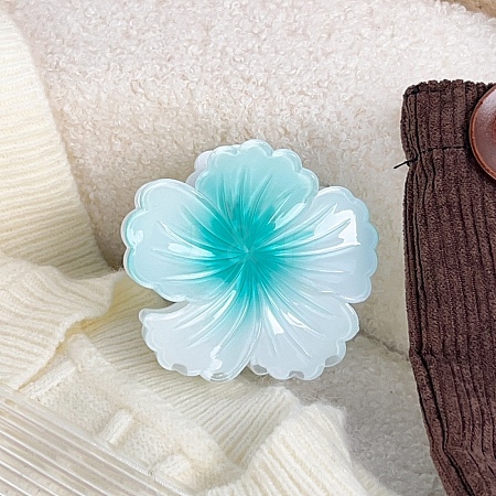Two Tone Plastic Claw Hair Clips PW-WG9B72A-01-1