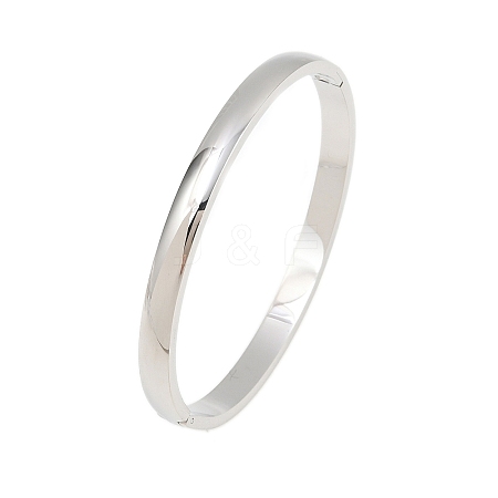 304 Stainless Steel Hinged Bangles BJEW-A162-01B-P-1