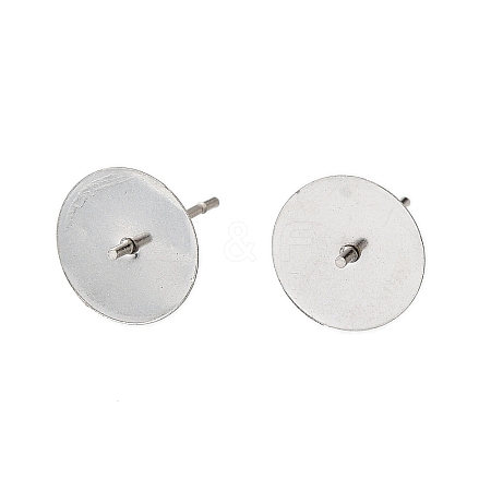 304 Stainless Steel Stud Earring Findings STAS-D370-02P-05-1