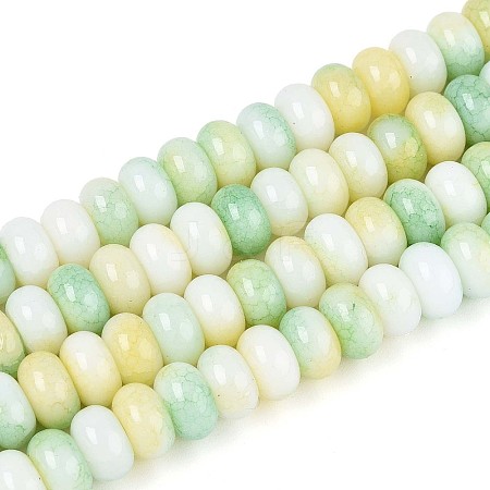Glass Beads Strands GLAA-N059-5x8mm-45-1