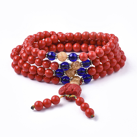 3-Loop Wrap Style Buddhist Jewelry BJEW-S140-15C-1