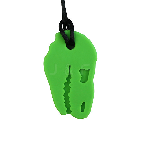 Dinosaur Food Grade Eco-Friendly Silicone Pendants PW-WGBCC5F-02-1