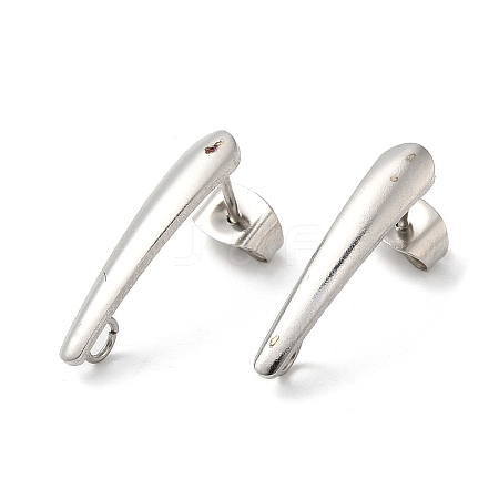 Tarnish Resistant 304 Stainless Steel Stud Earring Findings STAS-Z051-01P-1