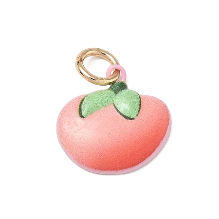 Spray Painted Brass Charms KK-CBAEB58-11-1