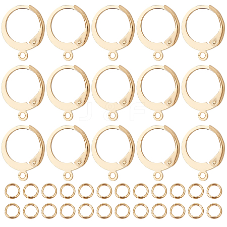 Beebeecraft 100Pcs 304 Stainless Steel Leverback Earring Findings STAS-BBC0002-68-1