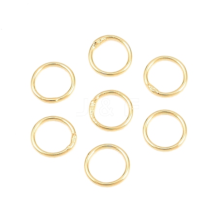 Brass Closed Jump Rings KK-D257-01G-09-1