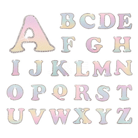26 Letters Cloth Iron/Sew on Patches PJ-TAC0004-04A-1