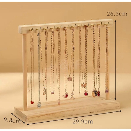 Wooden Necklace Display Stands PW-WG23656-02-1