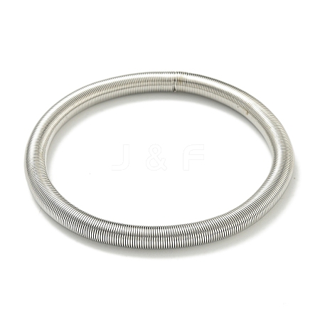 Non-Tarnish Adjustable 304 Stainless Steel Spring Bangles BJEW-H617-07P-1