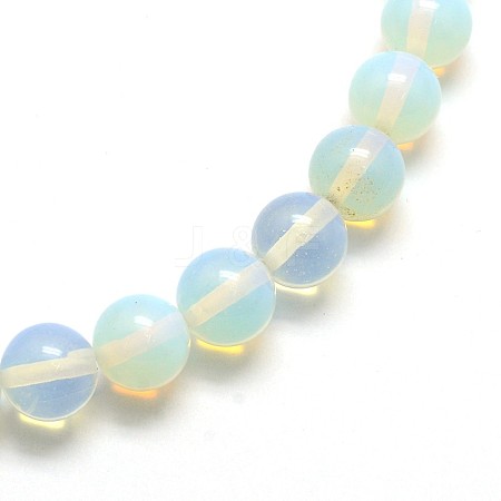 Opal Round Beads Strands G-O047-08-4mm-1