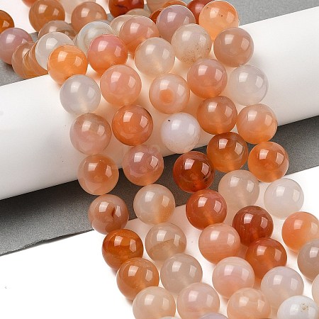Natural Red Agate Beads Strands G-A248-A06-05-1
