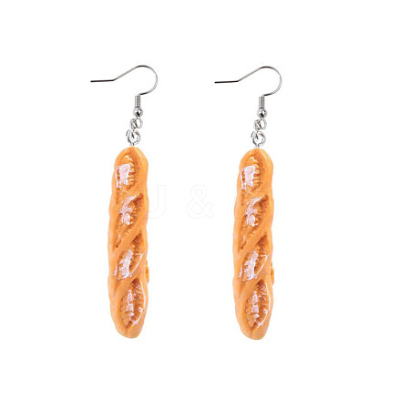 Resin Food Model Dangle Earrings PW-WGD1124-02-1