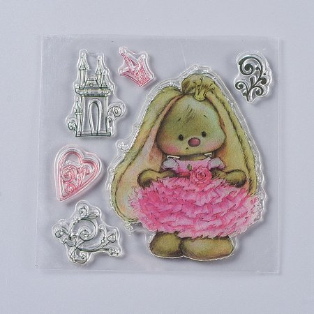 Cartoon Silicone Stamps X-DIY-K018-C05-1