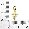 Brass Micro Pave Cubic Zirconia Pendants KK-Z100-41G-02-3