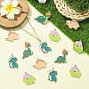 16Pcs 4 Styles Alloy Enamel Pendants FIND-YW0006-88-5