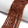Natural Orange Garnet Beads Strands G-C262-C09-3mm-2