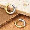 201 Stainless Steel Two Tone Hoop Earrings EJEW-Q002-01G-06-1