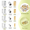 32Pcs 8 Styles 304 Stainless Steel Cord End STAS-TA0003-16-4