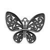 Tibetan Style Alloy Filigree Butterfly Pendants TIBEP-S282-AS-LF-2