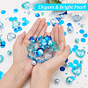 BENECREAT Round Plastic Imitation Pearl Beads DIY-BC0006-97-3