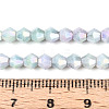 Anti-Tarnish Electroplate Bicone Glass Beads Strands EGLA-T021-4mm-16-07-4