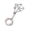 201 Stainless Steel Macrame Chain Pouch Empty Stone Holder Pendant Decoration HJEW-JM02292-4