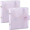 2Pcs PVC Mini Photocard Holder Book AJEW-SP0002-20B-04-1