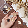   12Pcs 3 Styles Alloy Bolo Tie Slides Clasp Cabochon Settings FIND-PH0018-03-3