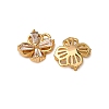 Brass Micro Pave Cubic Zirconia Charms KK-Z121-04G-2