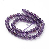 Natural Amethyst Beads Strands X-G-G099-4mm-1-2