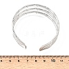 21MM 304 Stainless Steel 3-Strand Cuff Bangles for Women SA-CBAB767-27P-5