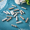 30Pcs 3 Colors Rack Plating Aluminum Beads ALUM-TA0001-04-7