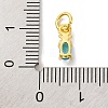 Rack Plating Brass Micro Pave Cubic Zirconia Charms KK-F881-03G-05-3