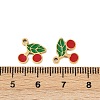 Fruit 304 Stainless Steel Enamel Charms STAS-C137-04A-G-3