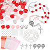   DIY Catholic Rosary Necklace Making Kit DIY-PH0008-91-1