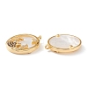 Real 18K Gold Plated Brass Micro Pave Clear Cubic Zirconia Pendants ZIRC-J039-14G-G-2