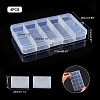 SUPERFINDINGS Polypropylene(PP) Bead Storage Containers CON-FH0001-48-4