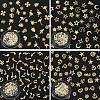 4 Boxes 4 Styles Brass Cabochons MRMJ-OC0003-94-1