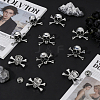 10Pcs Halloween Alloy Lapel Pin Backs for Backpack Clothes JEWB-UN0002-69B-2