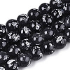 Baking Paint Glass Beads Strands DGLA-N015-10mm-10-1