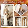 100Pcs 2 Colors Bicone Unfinished Natural Wood Beads WOOD-YW0001-78-6