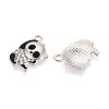 Alloy & Enamel & Crystal Rhinestone Pendants PALLOY-T095-12P-2