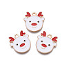 Christmas Alloy Enamel Pendants X-ENAM-Q442-48A-1