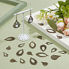 70Pcs 7 Styles Brass Pendants KK-PH0013-45-2
