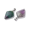 Natural Fluorite Pendants G-C110-03B-P-2