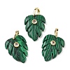 Synthetic Malachite Pendants X-GG-CBA105B-01B-G-1