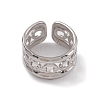 Non-Tarnish 304 Stainless Steel Cuff Rings RJEW-G285-38P-2