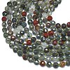 Natural African Bloodstone Beads Strands G-K389-B64-01-3