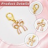 24Pcs 4 Styles Bowknot Alloy Enamel Shoes Charms HJEW-CP00021-5